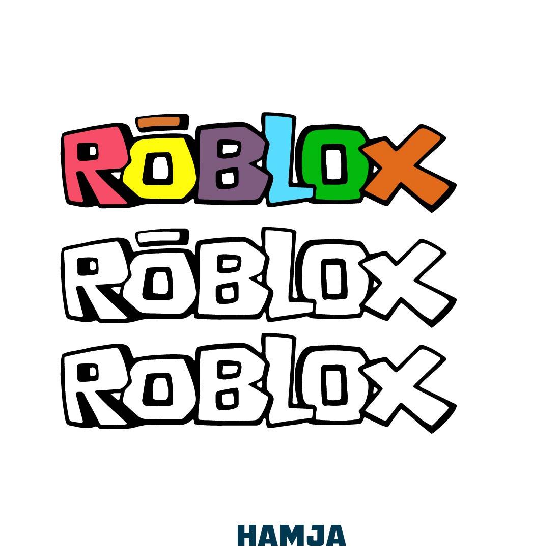 Roblox logo svg, Roblox logo bundle svg, Png, Dxf, Cutting File, Svg Files for Cricut, Silhouette preview image.