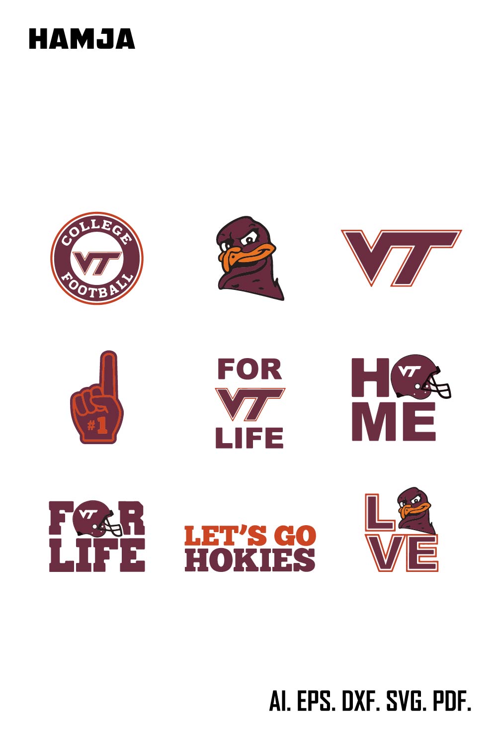 Virginia Tech Hokies logo Svg, Virginia Tech Hokies Logo Svg, NCAAM Virginia Tech Svg, Virginia Tech Basketball Svg, NCAAM Svg, pinterest preview image.