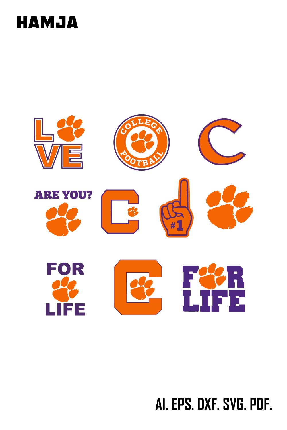 Clemson Tigers logo svg, Clemson Tigers Logo, Clemson Tigers svg, Clemson Tigers png, Clemson Tigers clipart pinterest preview image.