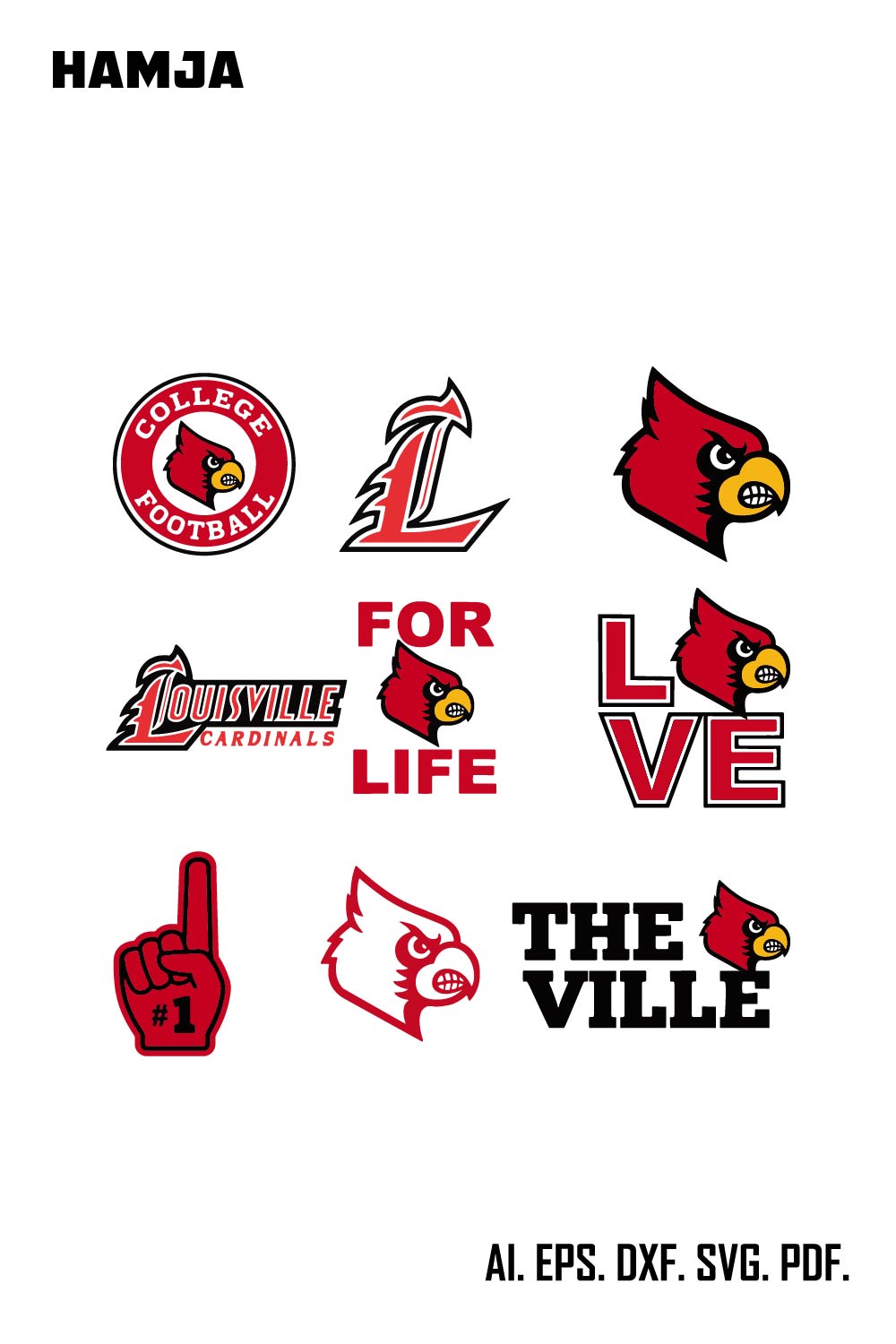 The Ville Bundles, The Ville Svg, The Ville Bundles svg, ncaa Football Svg, ncaa team, ncaa Bundles pinterest preview image.