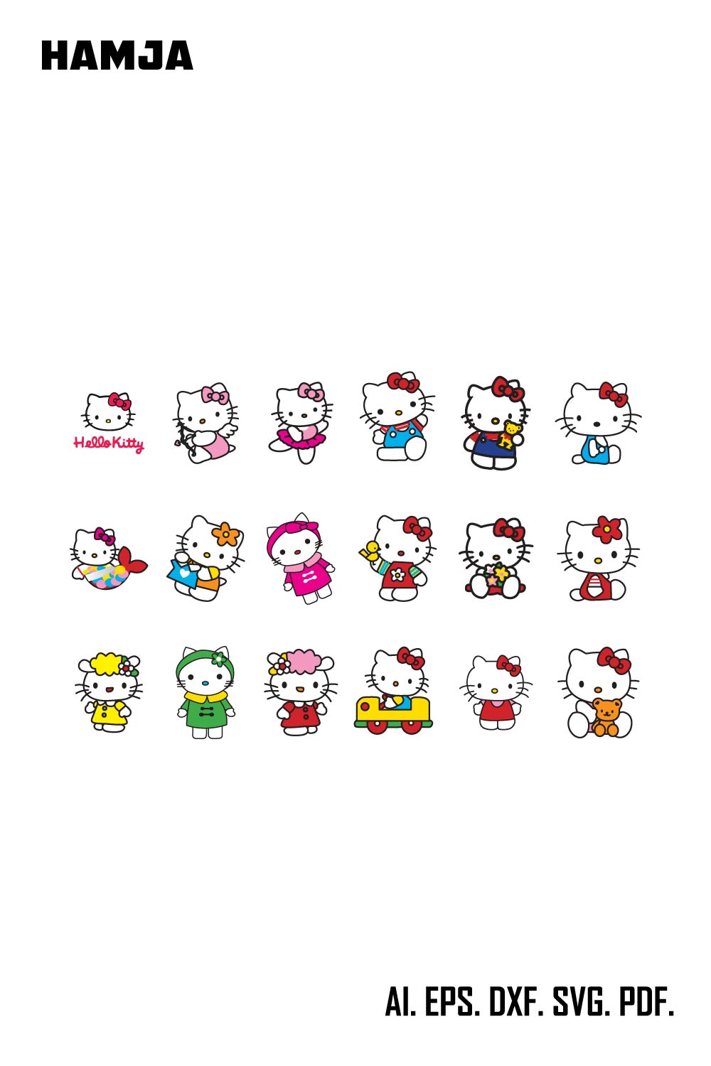 Hello Kitty SVG, Hello Kitty PNG Transparent, Hello Kitty SVG Cricut, Hello Kitty Characters PNG, Sanrio SVG,Hello Kitty Bundle, Kitty SVG Bundle, Hello kitty best bundle, Hello kitty SVG Bundle, Hello Kitty PNG Bundle pinterest preview image.