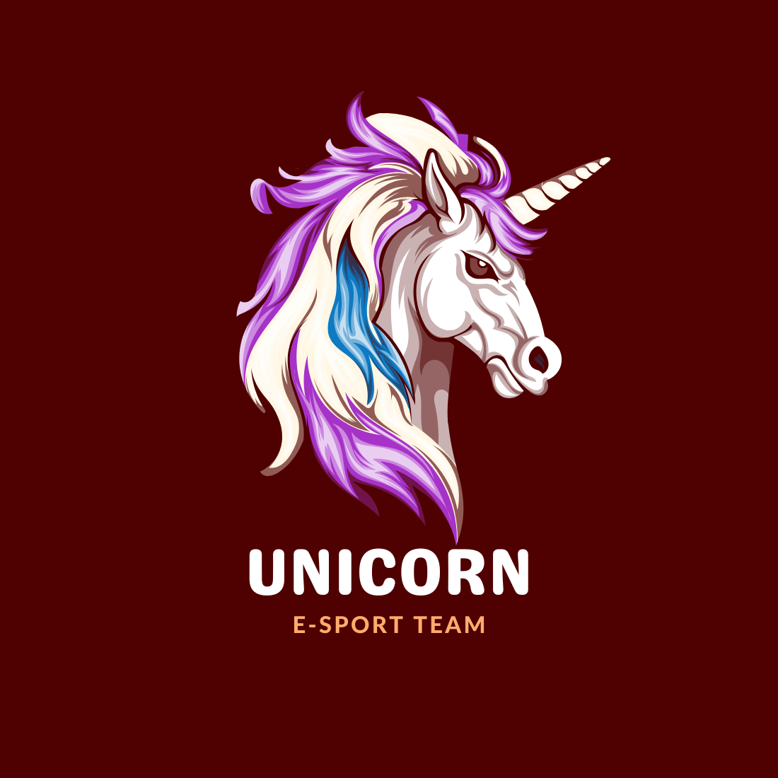 Unicorn T shirt Design preview image.