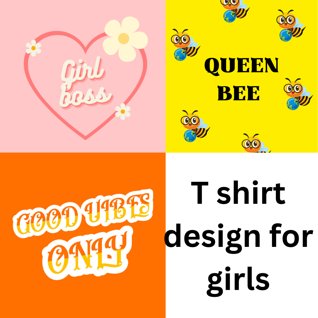 Girls T-Shirt Design – Stylish, Fun, and Comfortable preview image.