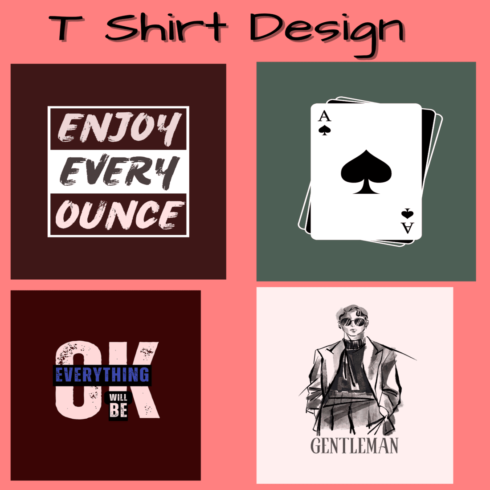 T Shirt Design enjoy every ounce everything will be ok gentlemen cover image.