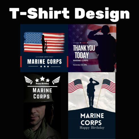 Marine corps Army T-Shirt Image cover image.