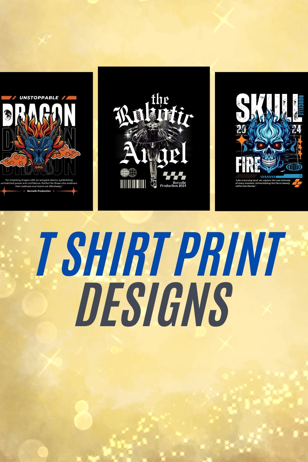 Master Bundle: Bold & Artistic T-Shirt Designs pinterest preview image.