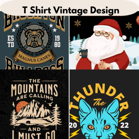 T Shirt Vintage Design cover image.