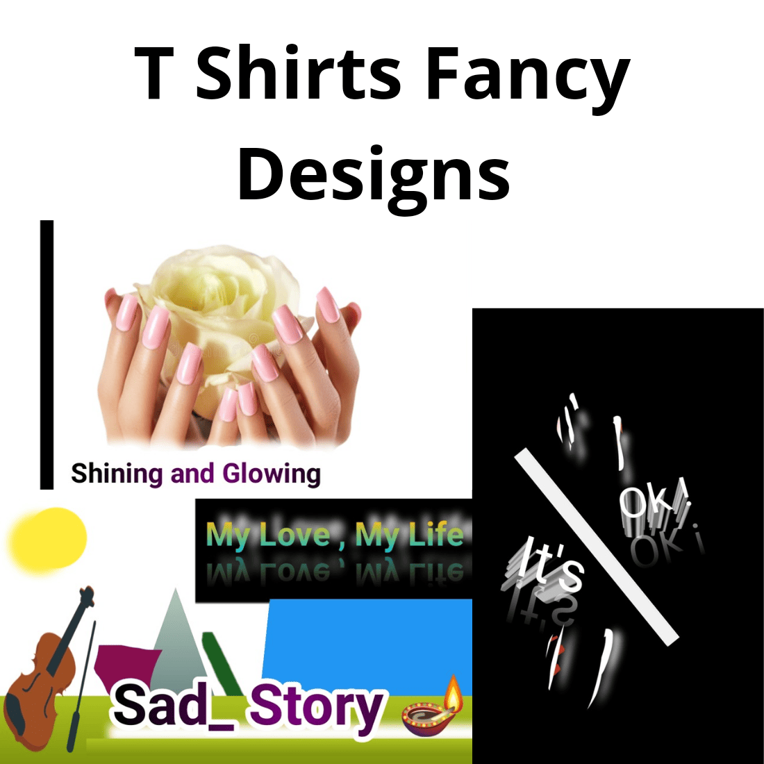 Fancy t shirts Designs preview image.