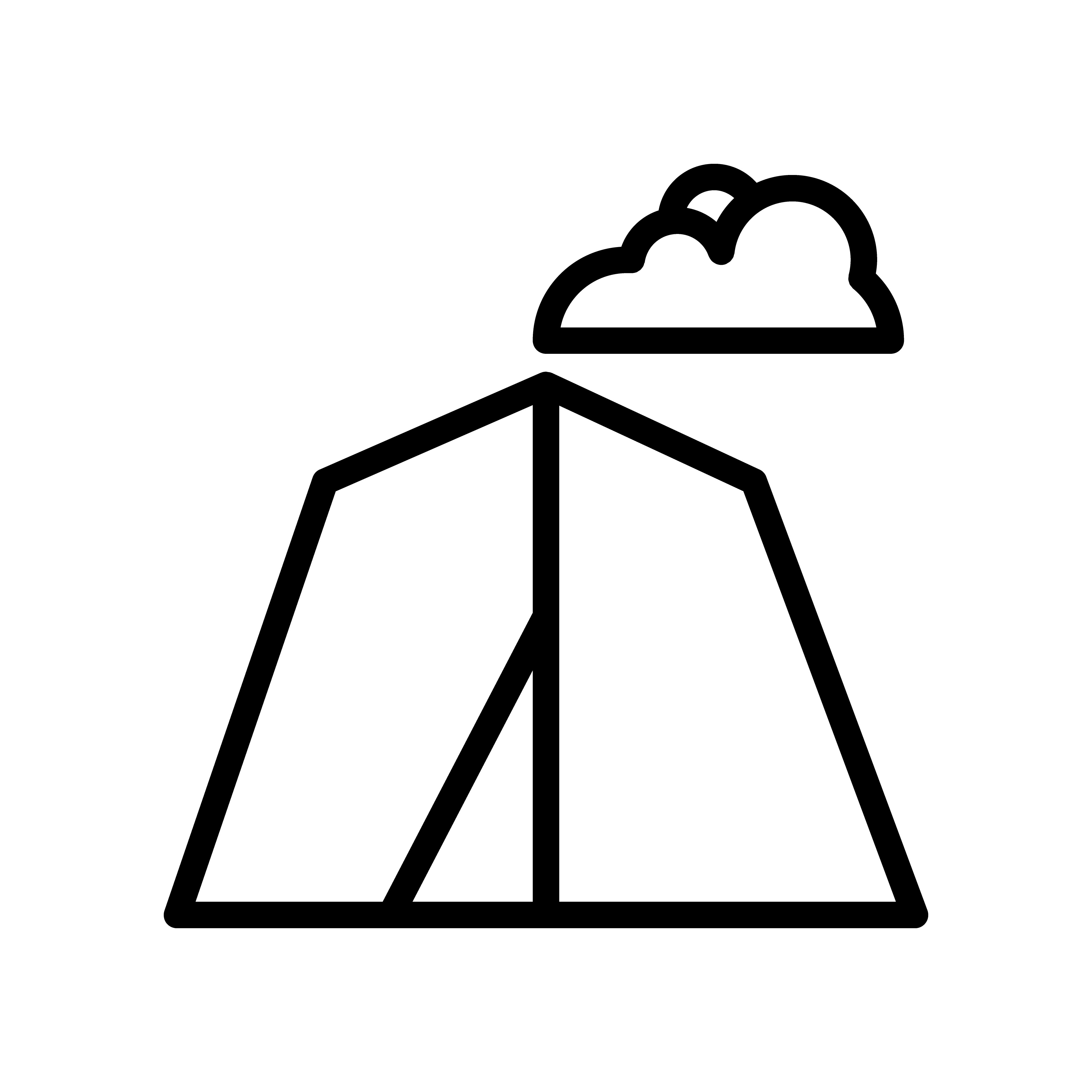 This is a Nice Tent Icon design preview image.