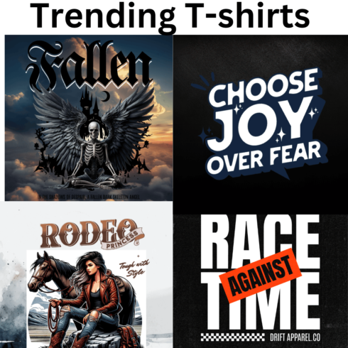 Trending T-shirt designs cover image.