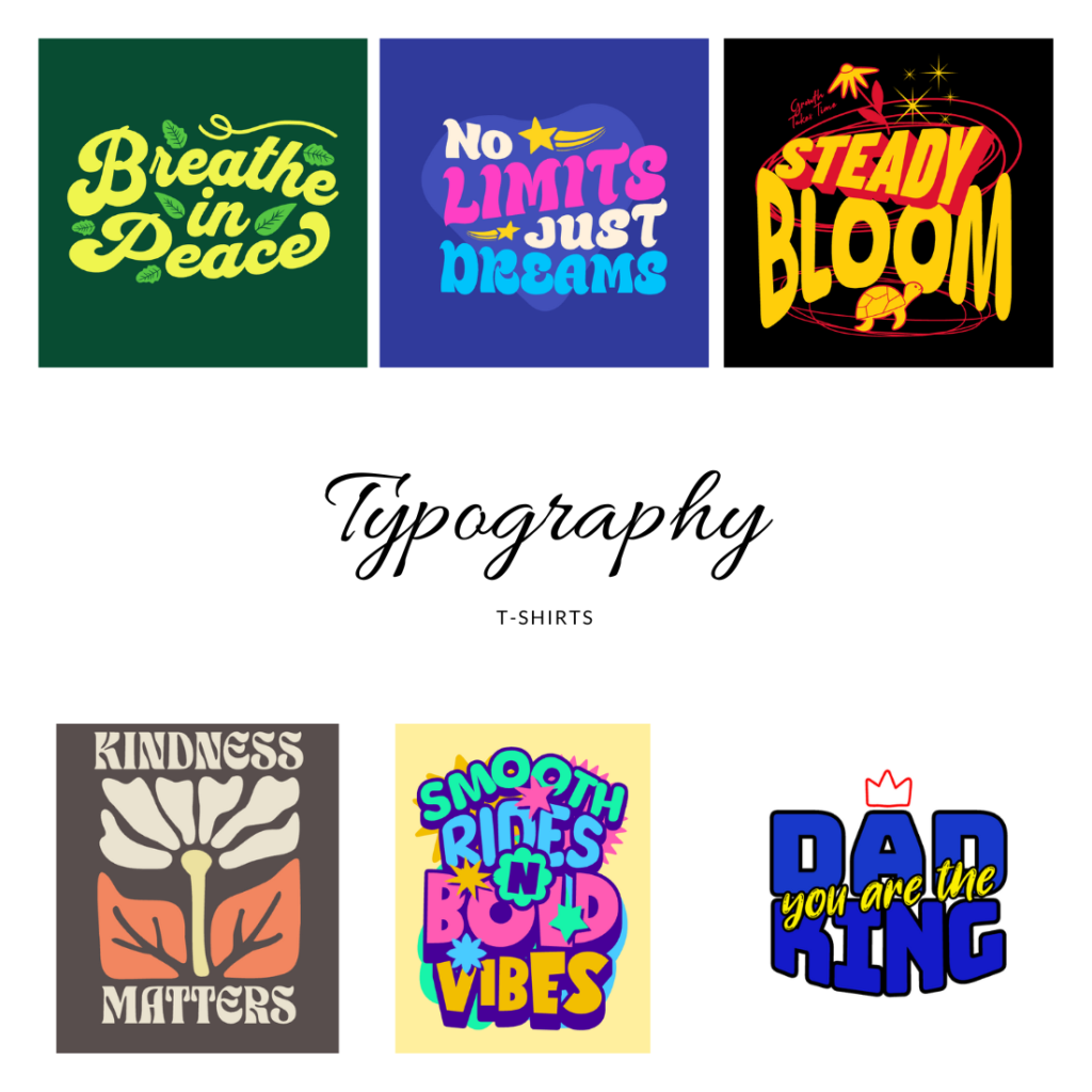 Typography T-shirts - MasterBundles