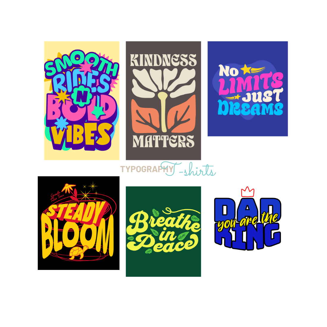 Typography T-shirts cover image.