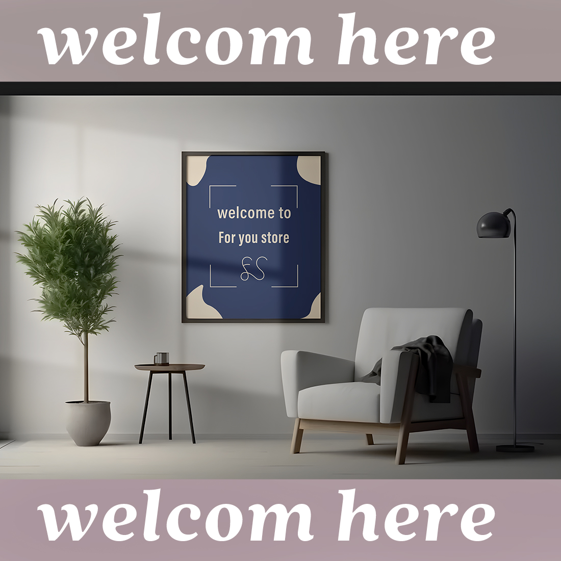 Elegant Classic Interior House Mockup Banner cover image.