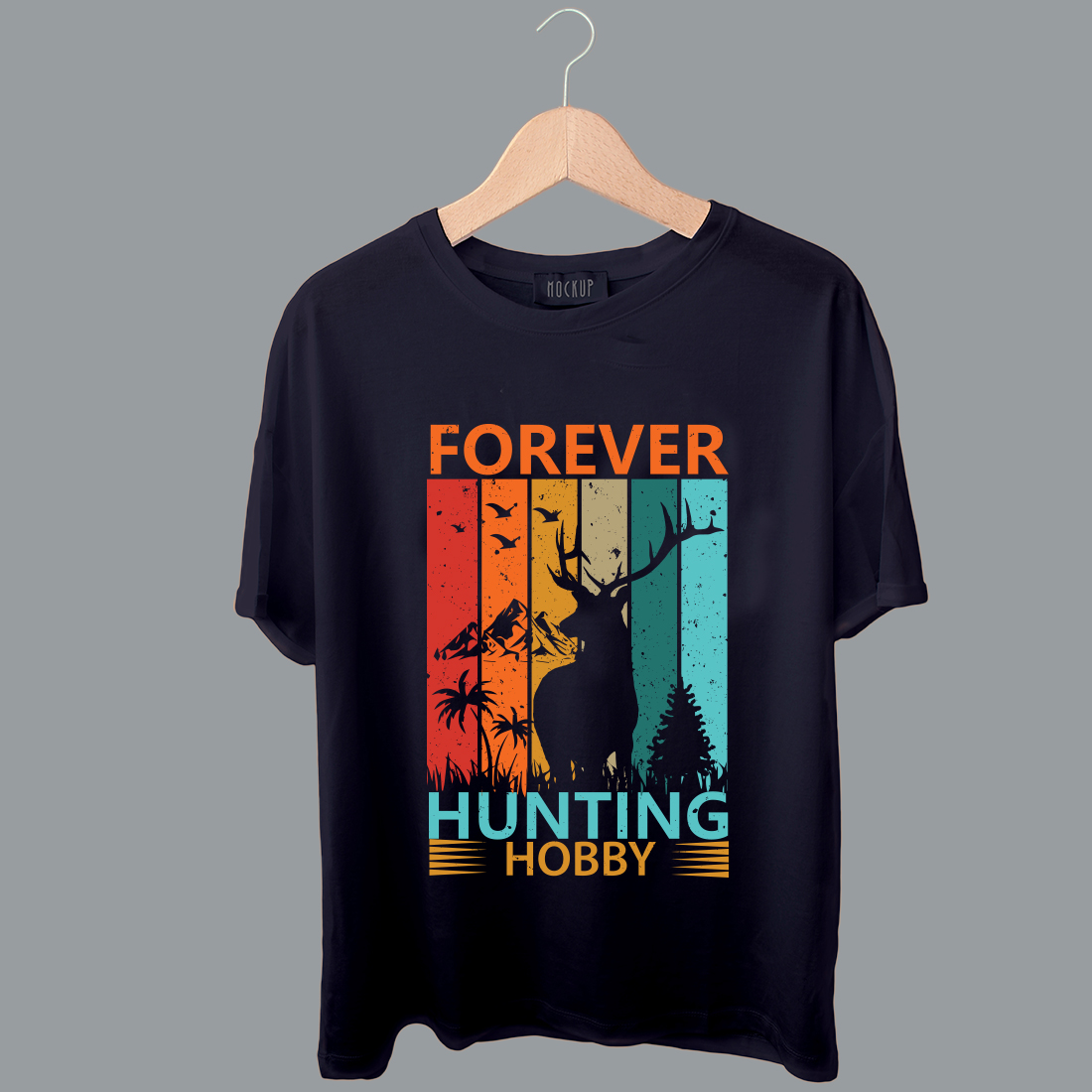 Hunting T-shirt Design preview image.