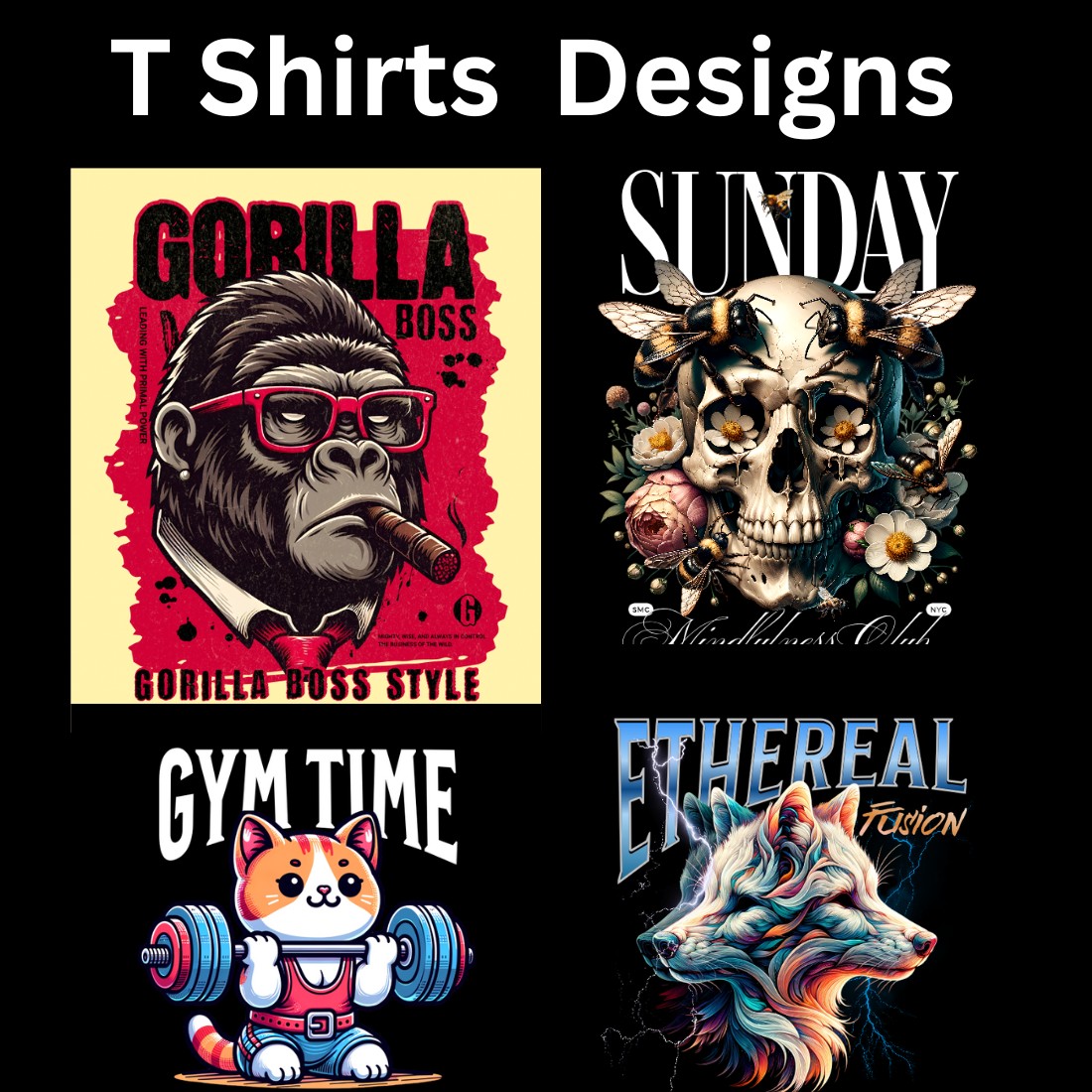 T shirt Designs cover image.