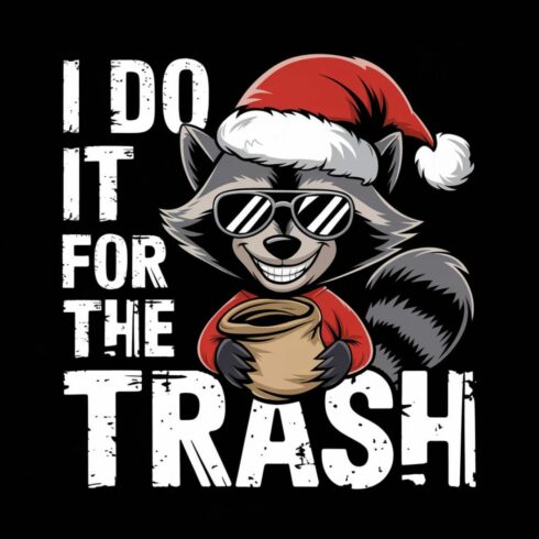 I Do It For The Trash T-shirt Design cover image.