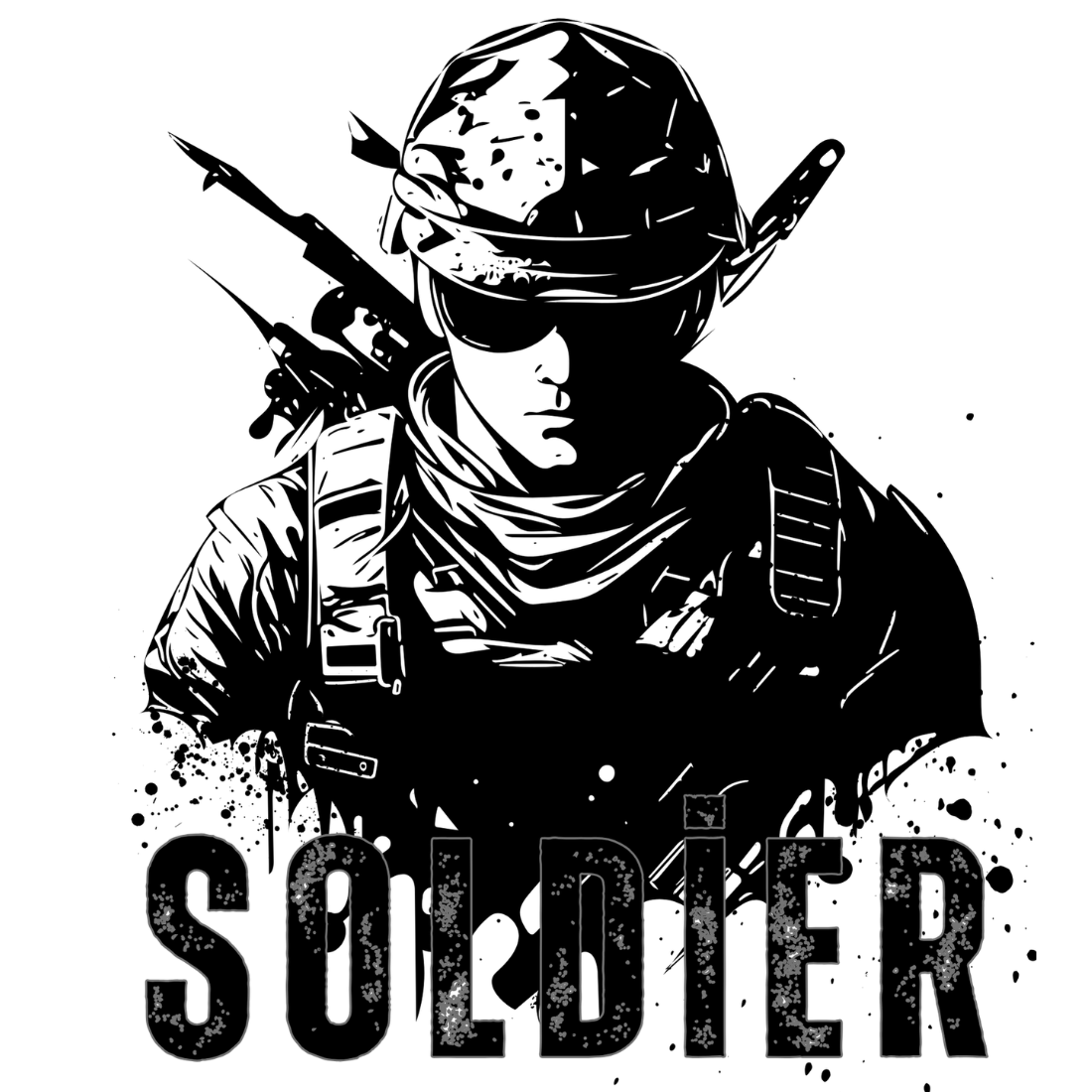 Army Soldier T-shirt cover image.