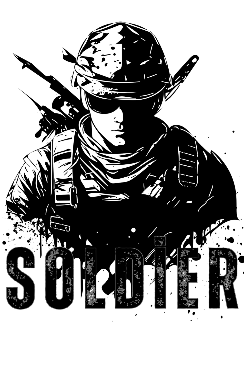 Army Soldier T-shirt pinterest preview image.