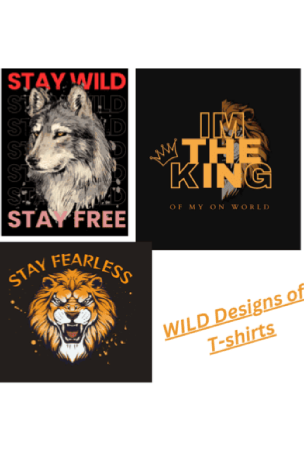 Wild t-shirt designs pinterest preview image.