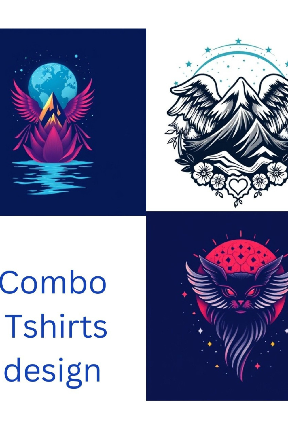 Combo Design T-shirt pinterest preview image.