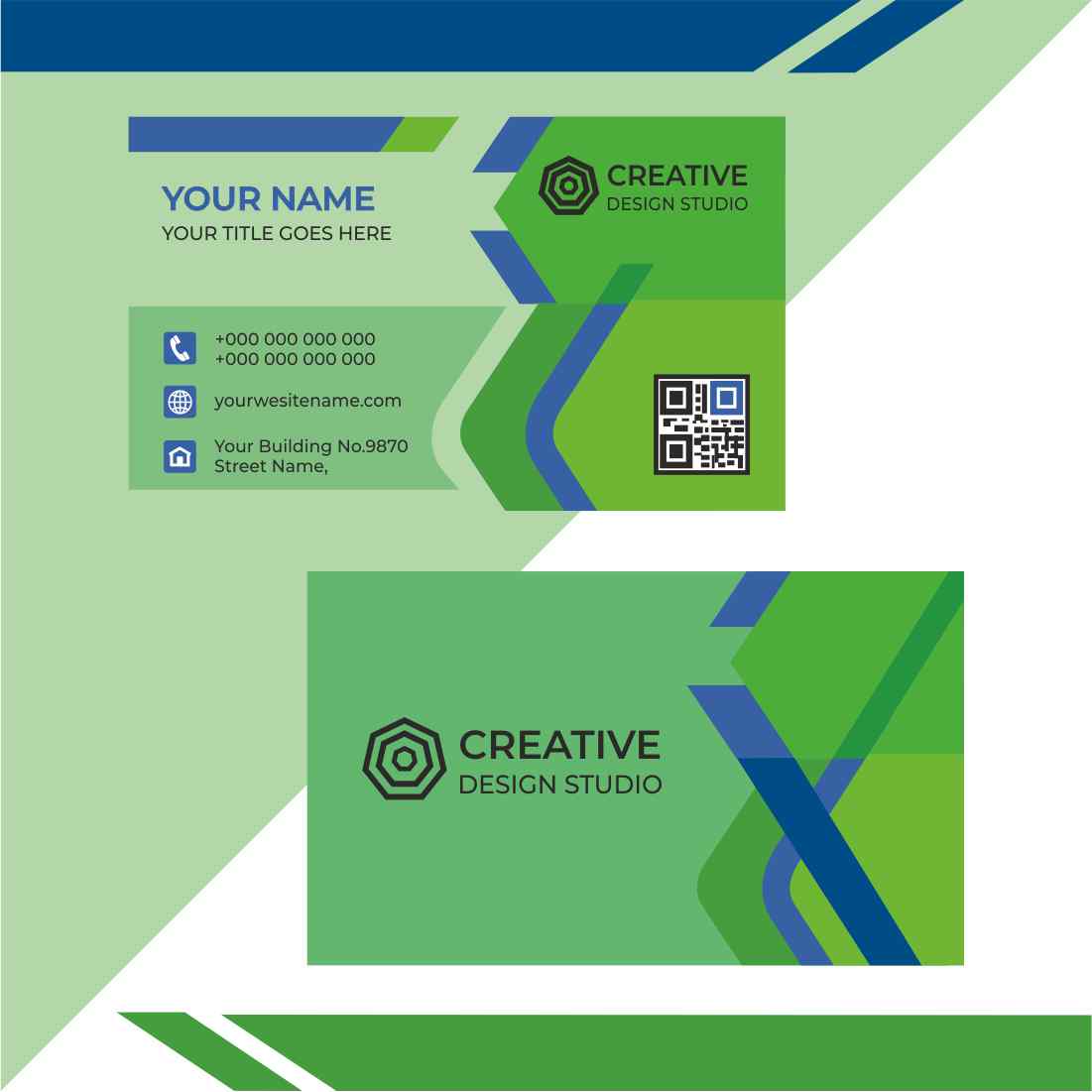 visiting card template preview image.