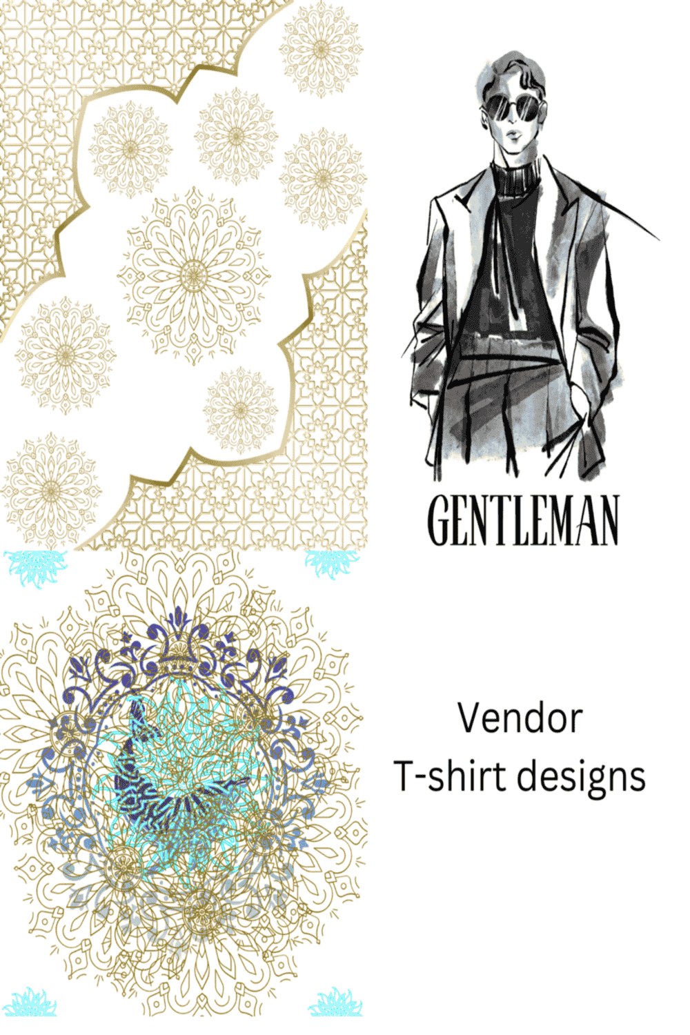 Vendor T-shirt designs pinterest preview image.