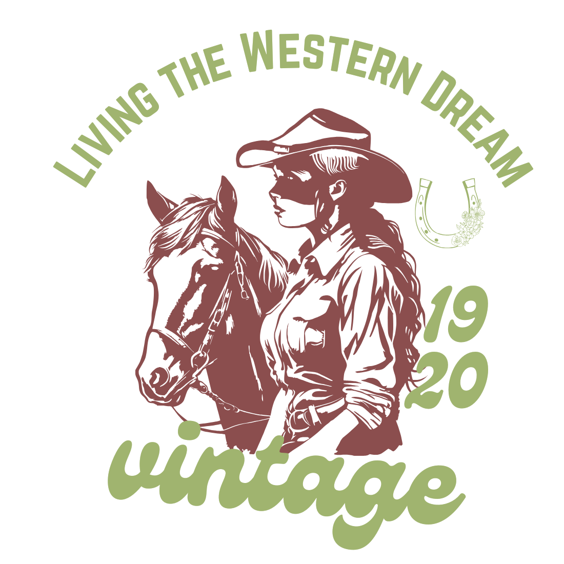 "Living the Western Dream: Vintage 1920" preview image.