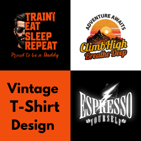 Vintage T-Shirt Designs cover image.