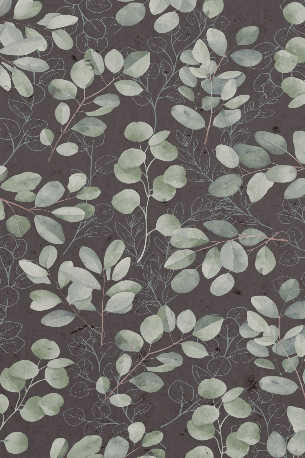 vintage green watercolor eucalyptus leaves pattern phone wallpaper 20241116 185111 0000 458