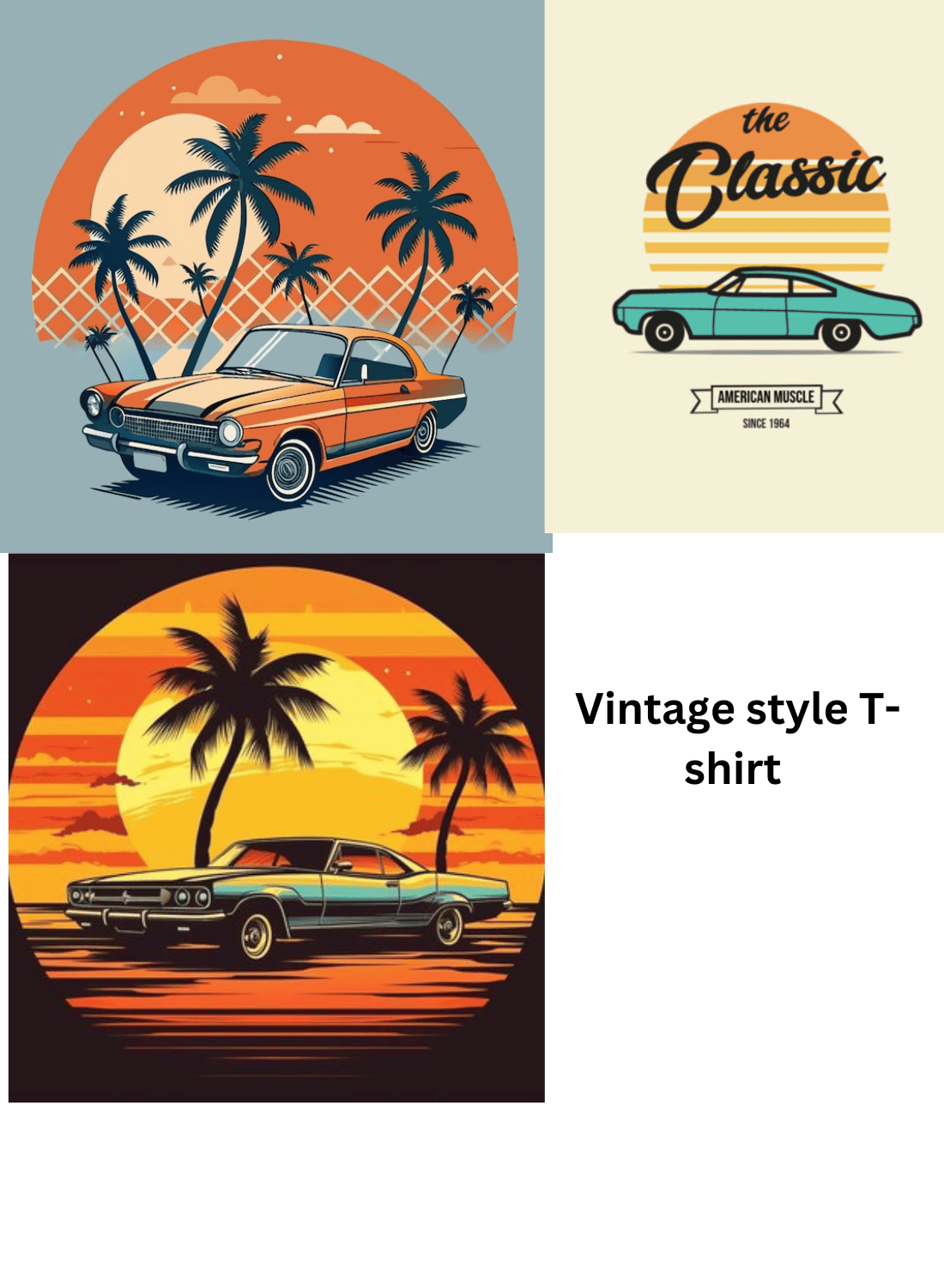 vintage style t shirt 2 1 707