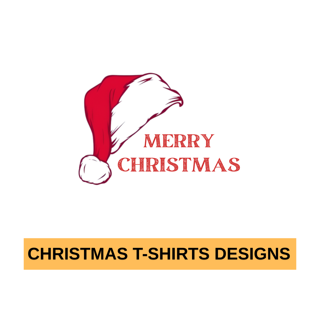 MERRY CHRISTMAS T-SHIRT DESIGNS preview image.