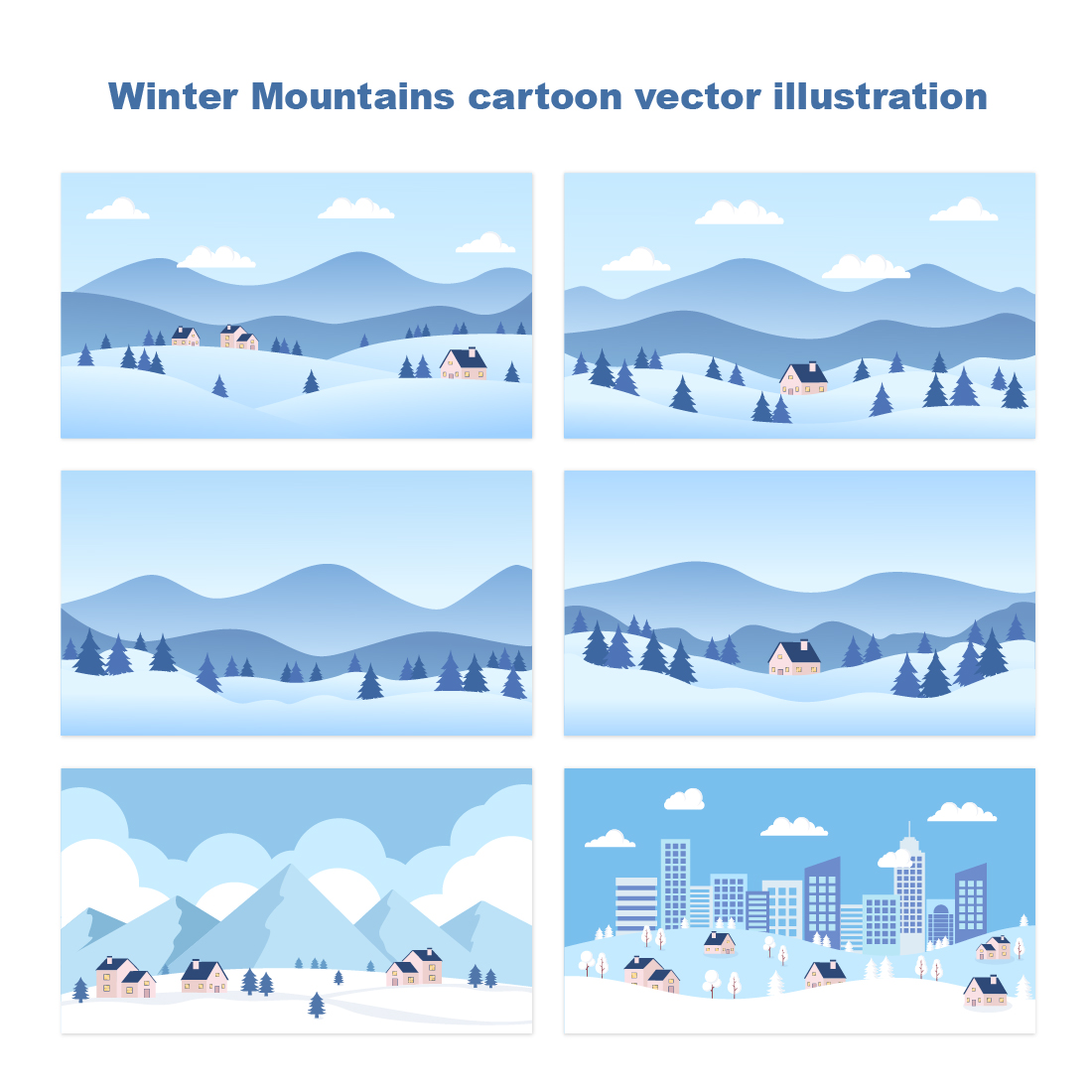 winter mountains cartoon vector illustration prev 01 217