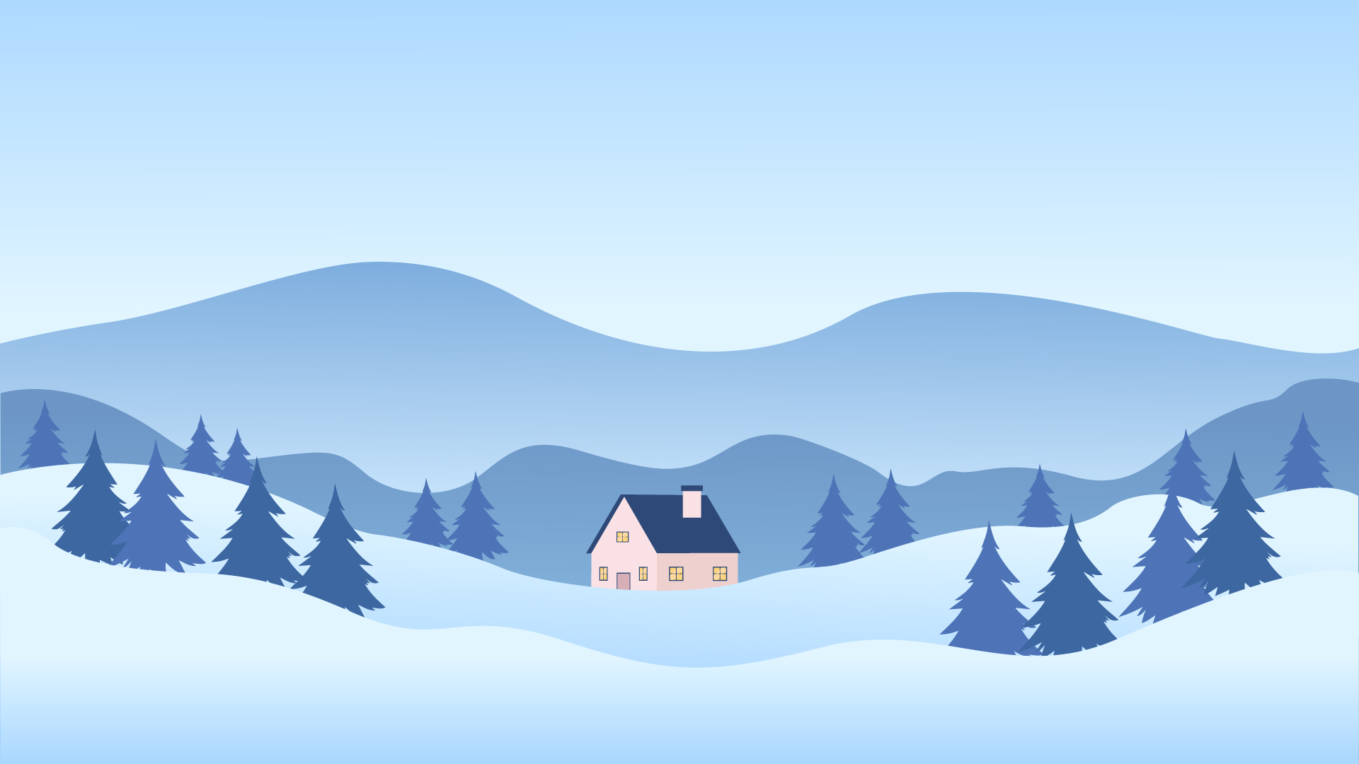 winter mountains illustration 4 736