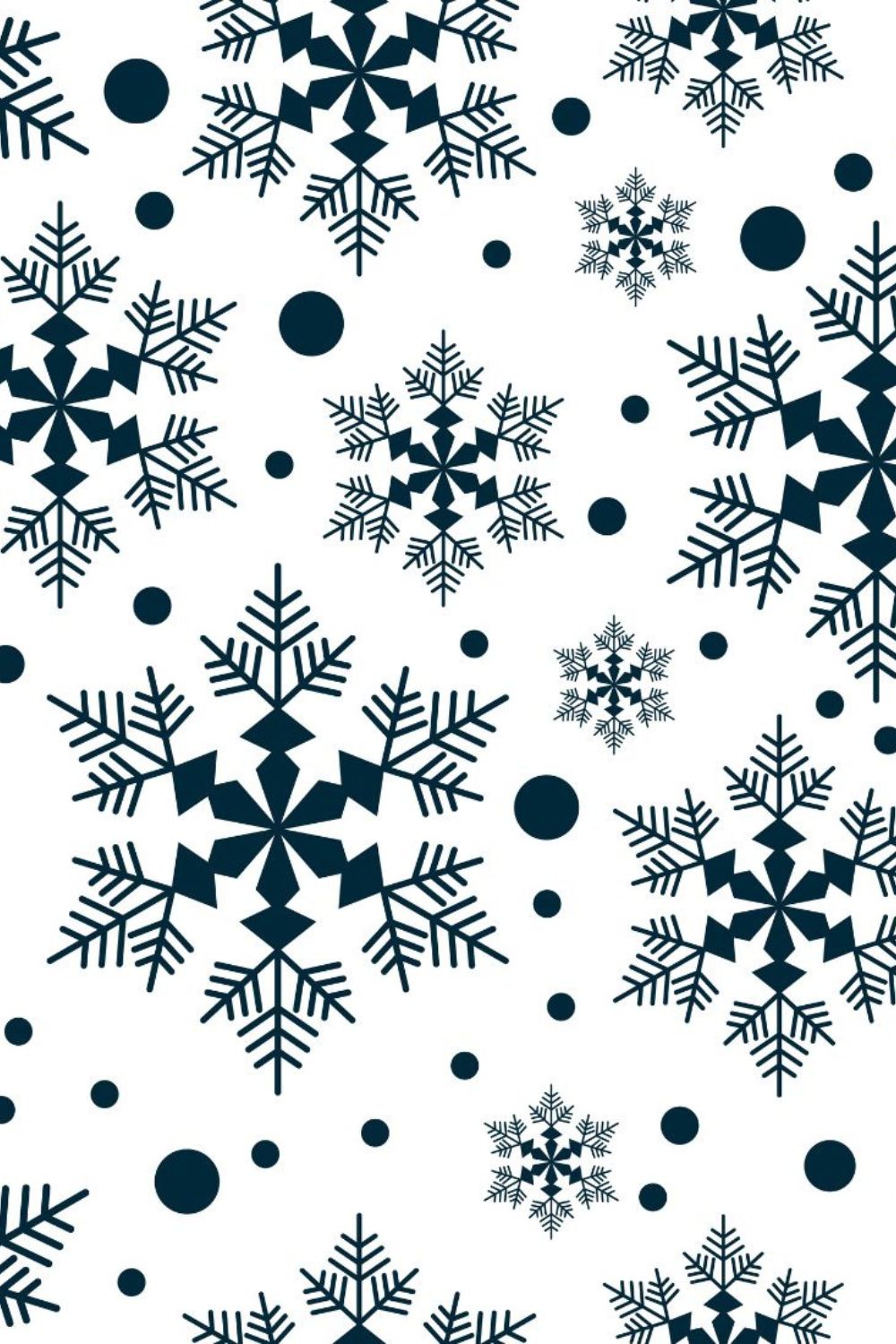 snowflake background pinterest preview image.