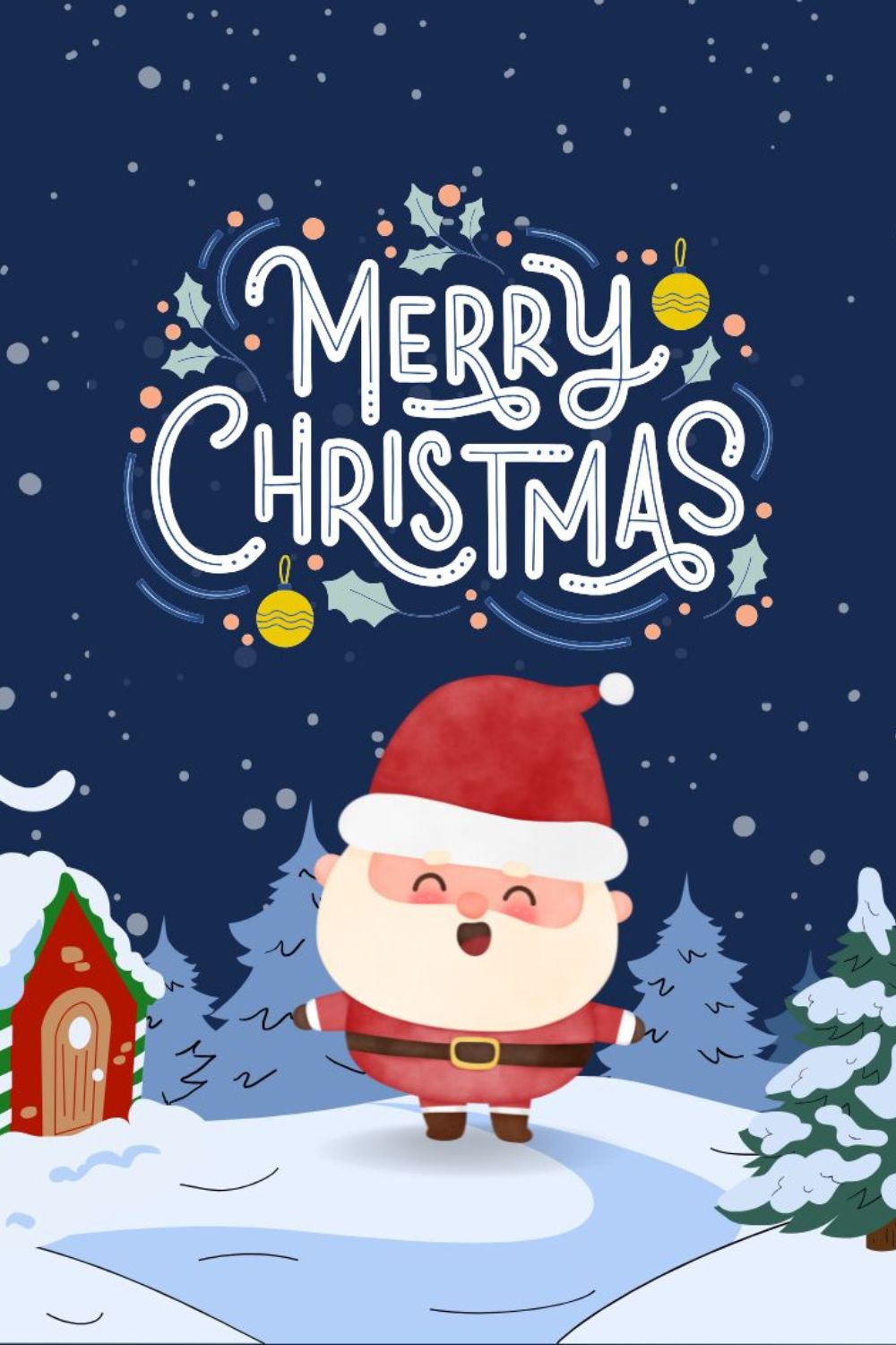 merry christmas pinterest preview image.