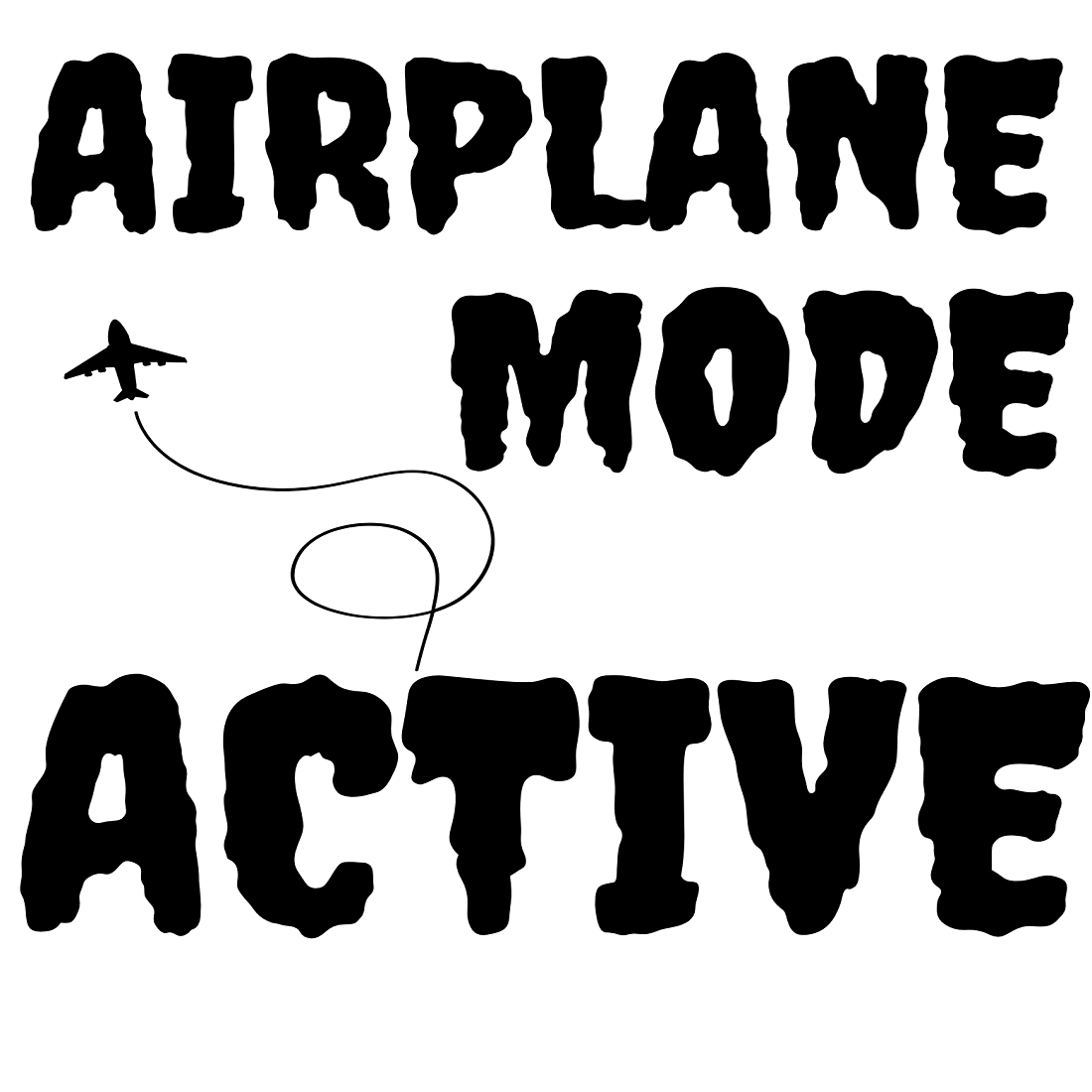 Airplane Mode Active: Chill & Trendy Design for Travel Lovers preview image.