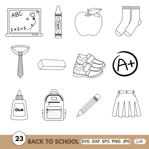 Back to School SVG Bundle cover image.