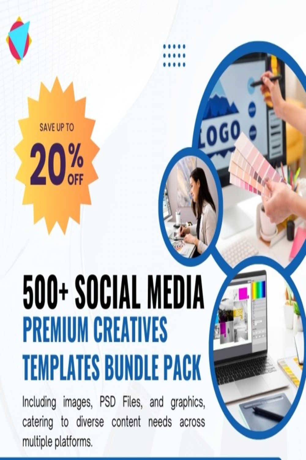 Social Media Premium Bundle Pack 2025 New Bundle pinterest preview image.