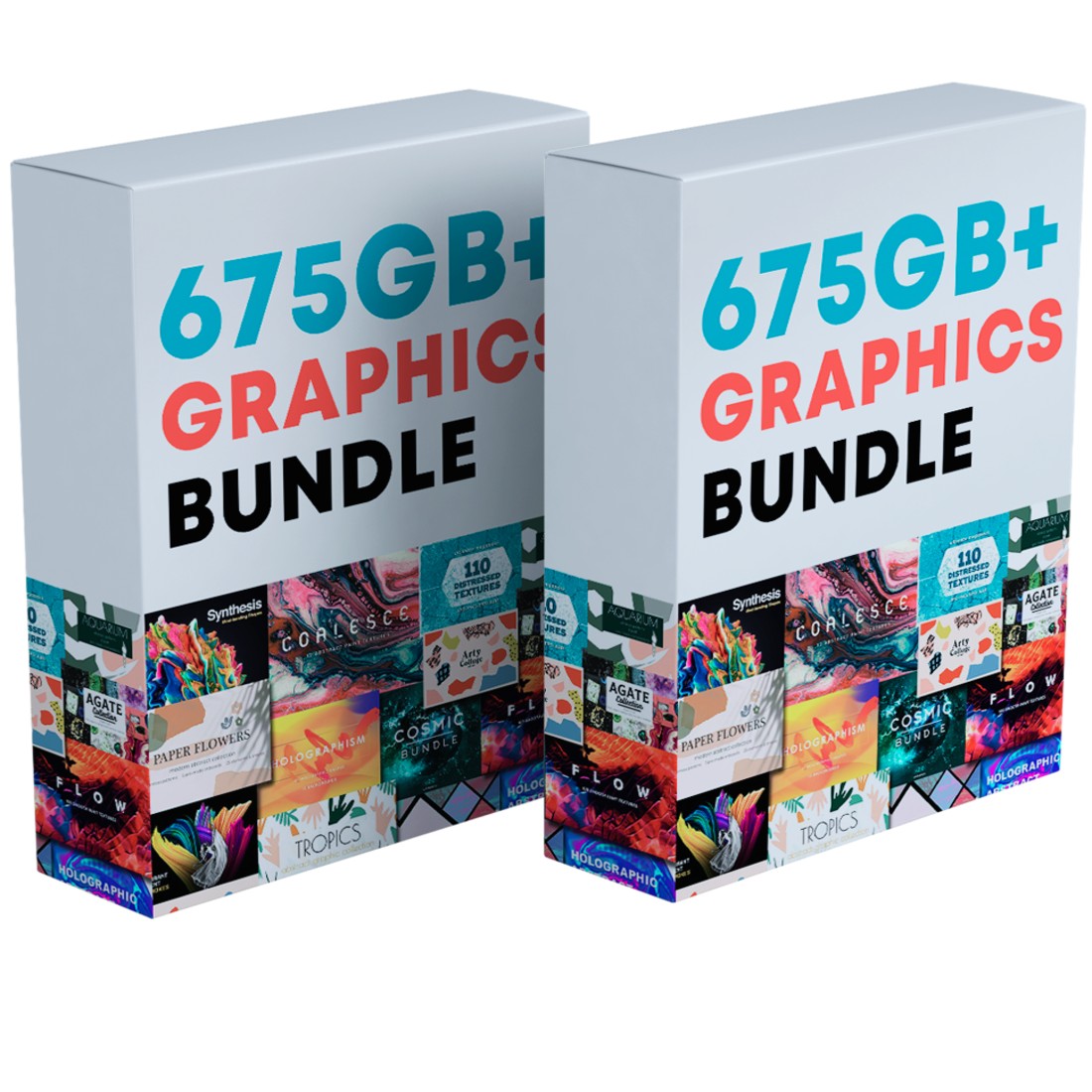 Mega Graphics design Graphic design Bundle Pack 675+GB Bundle preview image.