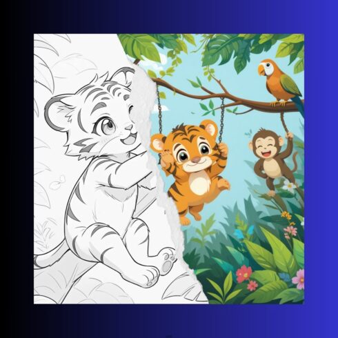 Wild Animal Coloring Book for Kids 3-8: Fun & Simple Designs cover image.