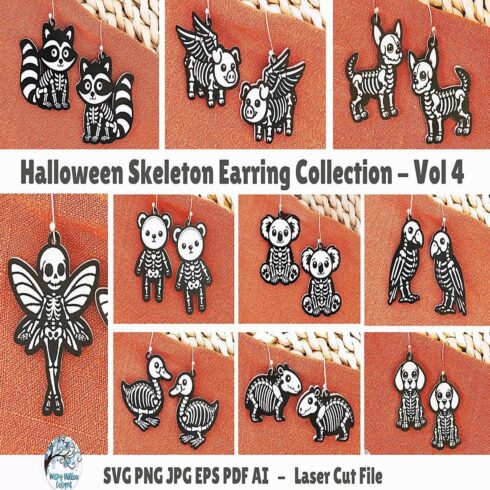 Halloween Skeleton Earring Bundle cover image.