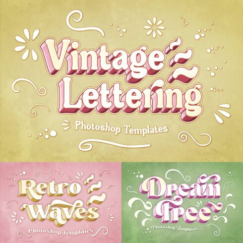 Elegant Retro Text Effects cover image.