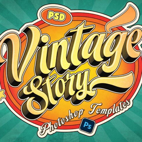 Retro Vintage Text Effects cover image.