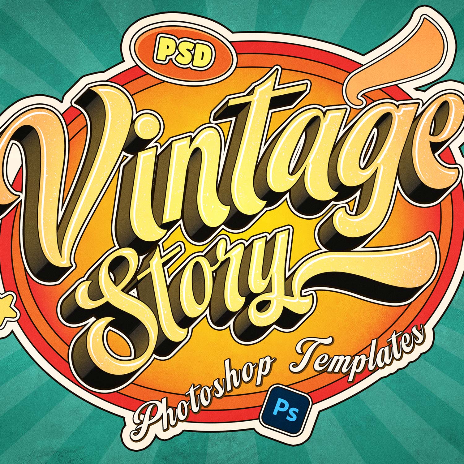 Retro Vintage Text Effects cover image.