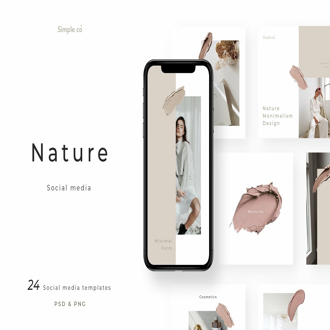 Nature Social Media Pack preview image.