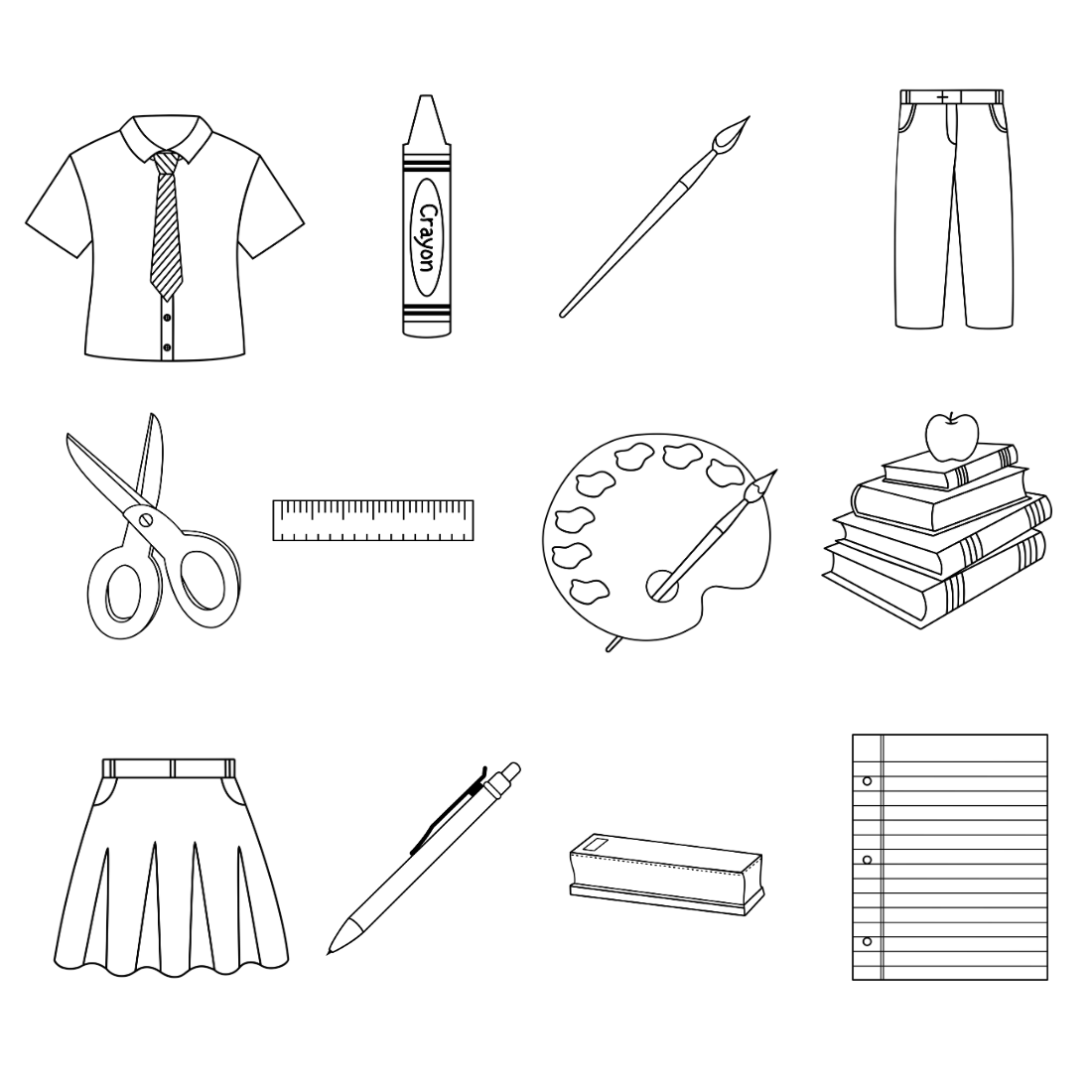 Back to School SVG Bundle preview image.