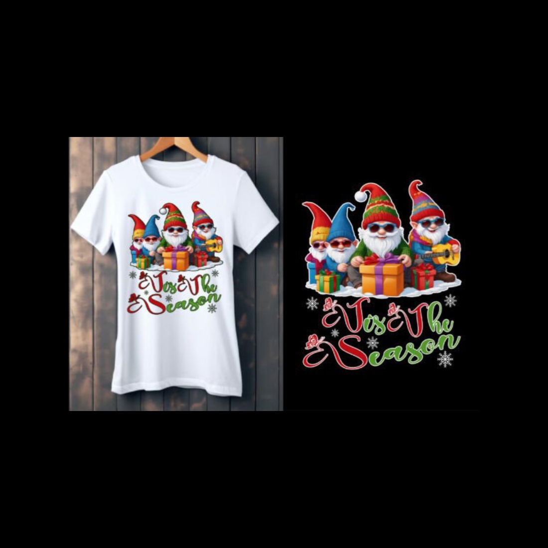 Funny Merry Christmas Gnome T-Shirt cover image.