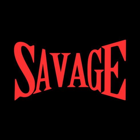 Savage tshirt design cover image.