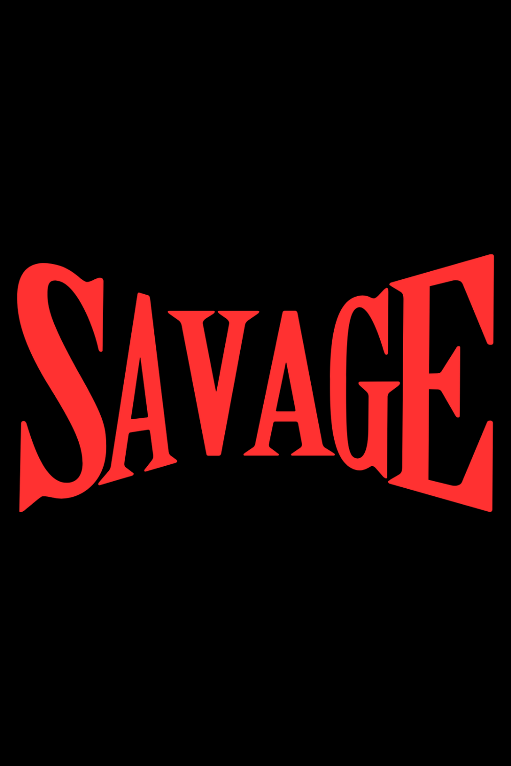 Savage tshirt design pinterest preview image.