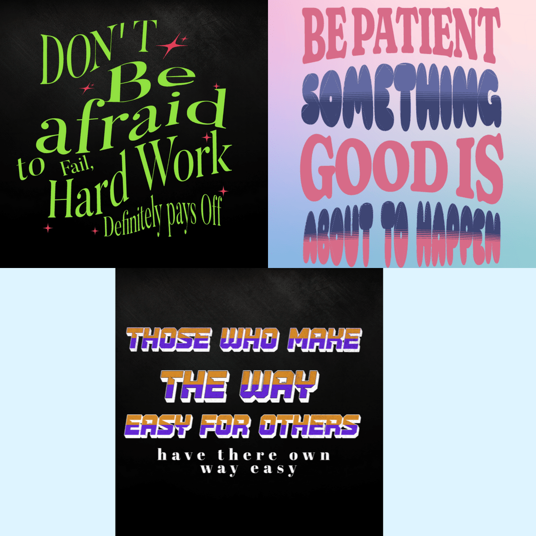 Motivational quotes T shirts preview image.